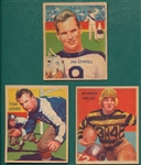 1935 National Chicle Football #8 Zyntell, #17 Jones & #20 Heller, Lot of (3)