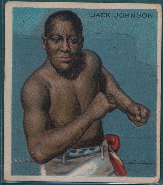 1910 T218 Boxing Jack Johnson Mecca Cigarettes