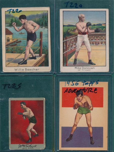1888-1956 Lot of (9) Boxers W/ Dempsey & Louis