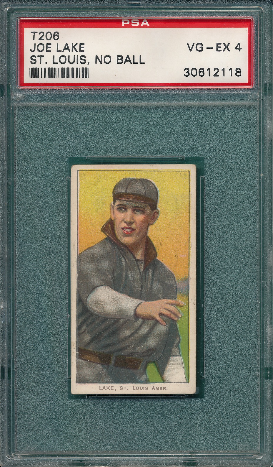 Lot Detail - 1909-1911 T206 Lake, No Ball, Cycle Cigarettes PSA 4 *460 ...