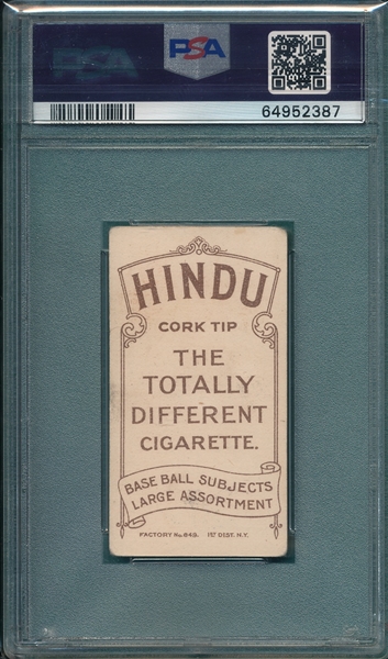 1909-1911 T206 Bransfield Hindu Cigarettes PSA 1.5