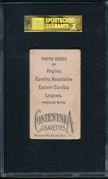 1910 T209 Simmons Contentnea Cigarettes SGC 10 *Photo Series* 