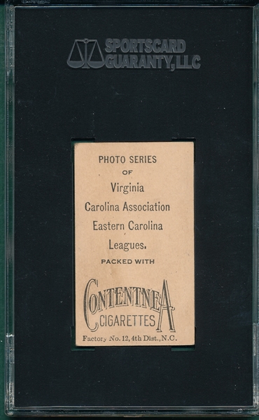 1910 T209 Bigbie Contentnea Cigarettes SGC 10 *Photo Series* 