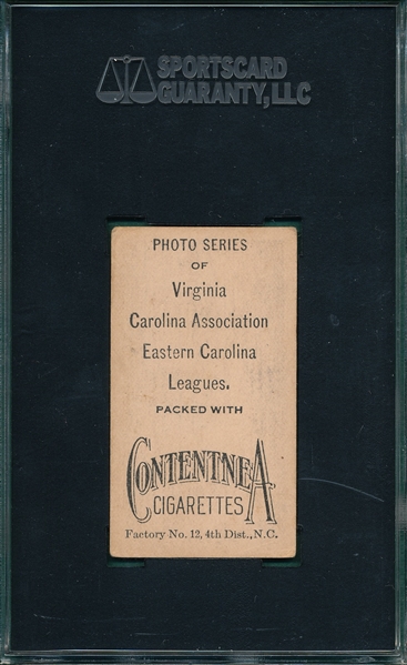 1910 T209 Prim Contentnea Cigarettes SGC 40 *Photo Series* 