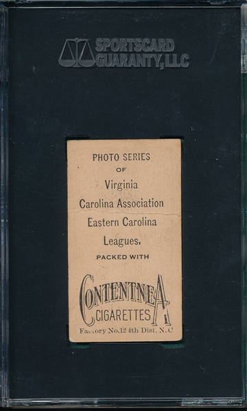 1910 T209 Bonner Contentnea Cigarettes SGC 10 *Photo Series* 