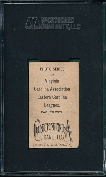 1910 T209 Forque Contentnea Cigarettes SGC 40 *Photo Series* 