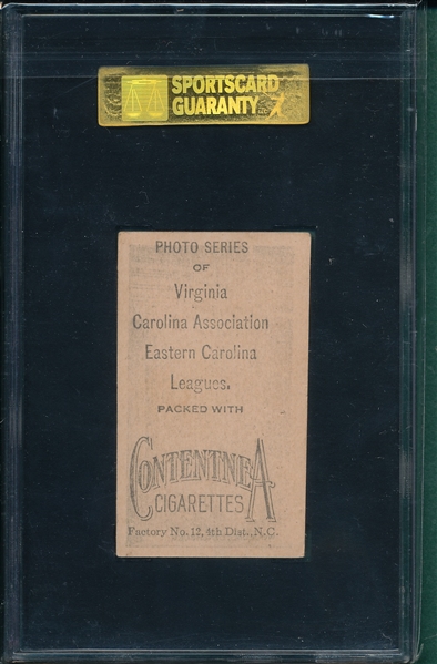 1910 T209 Woolums Contentnea Cigarettes SGC 10 *Photo Series* 