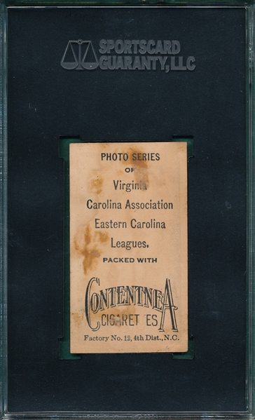 1910 T209 Banner Contentnea Cigarettes SGC 1.5 *Photo Series* 