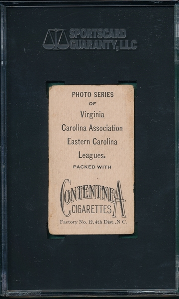 1910 T209 Walsh Contentnea Cigarettes SGC 10 *Photo Series* 