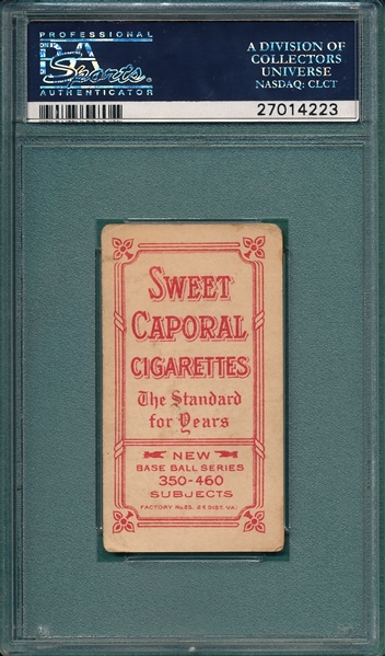 1909-1911 T206 Griffith, Batting, Sweet Caporal Cigarettes PSA 2.5 *Factory 25*
