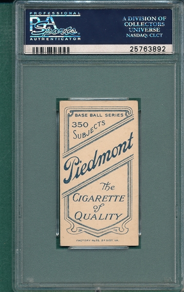 1909-1911 T206 Milan Piedmont Cigarettes PSA 6