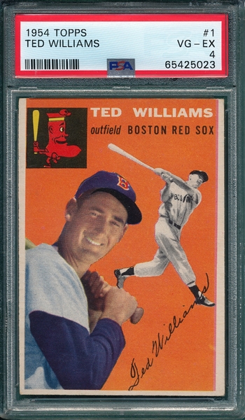1954 Topps #1 Ted Williams PSA 4