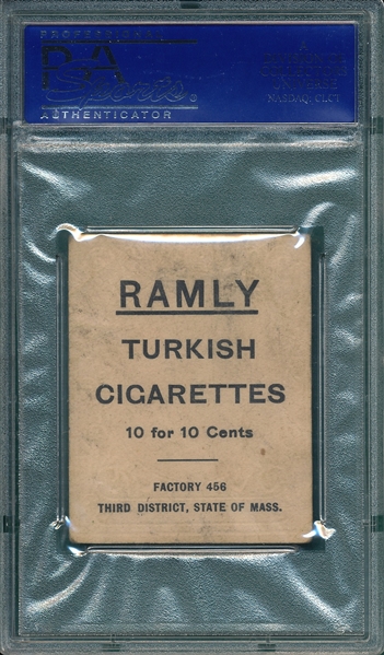 1909 T204 Fred Merkle Ramly Cigarettes PSA 1