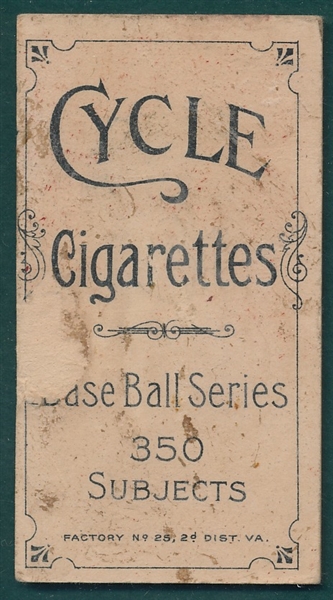 1909-1911 T206 Poland Cycle Cigarettes