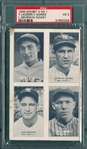 1935 Exhibits 4 On 1 Yankees W/ Gehrig PSA 3