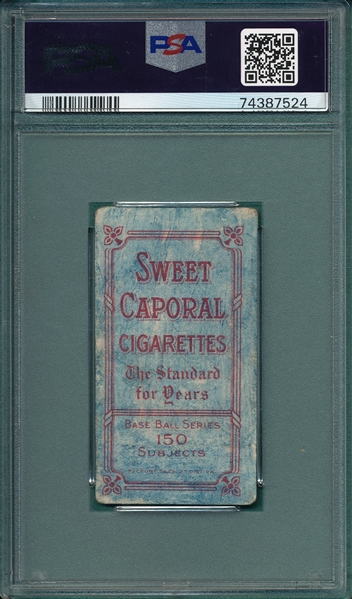1909-1911 T206 Ty Cobb, Bat On, Sweet Caporal Cigarette, PSA 1 (MC) *factory 25*