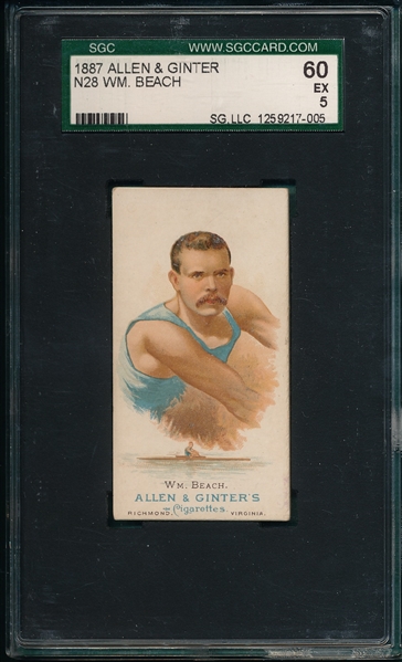 1887 N28 Beach Allen & Ginter Cigarette SGC 60