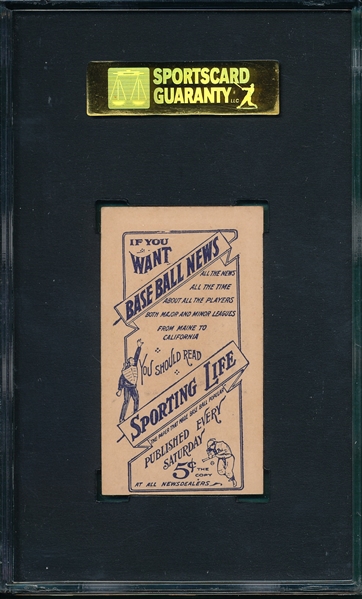 1910-11 M116 Willett Sporting Life SGC 84
