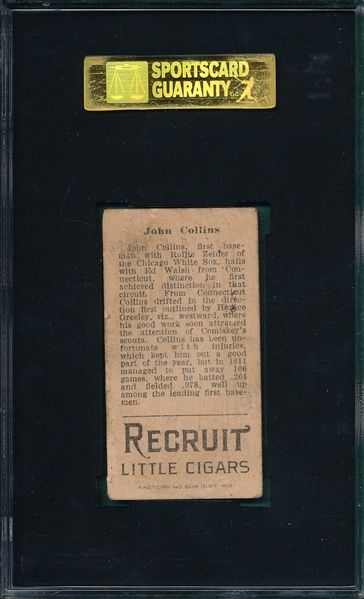 1912 T207 Collins Recruit Little Cigars SGC 40