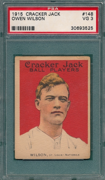 1915 Cracker Jack #148 Owen Wilson PSA 3
