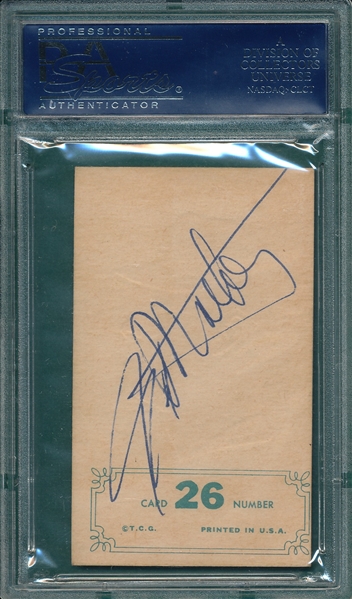 1965 Topps Embossed #26 Ed Mathews PSA/DNA Authentic *Autograph*