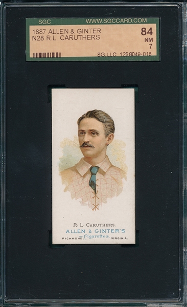 1887 N28 Caruthers Allen & Ginter Cigarettes SGC 84
