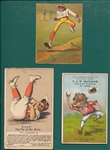 1880s Baseball Trade Cards Lot of (3)