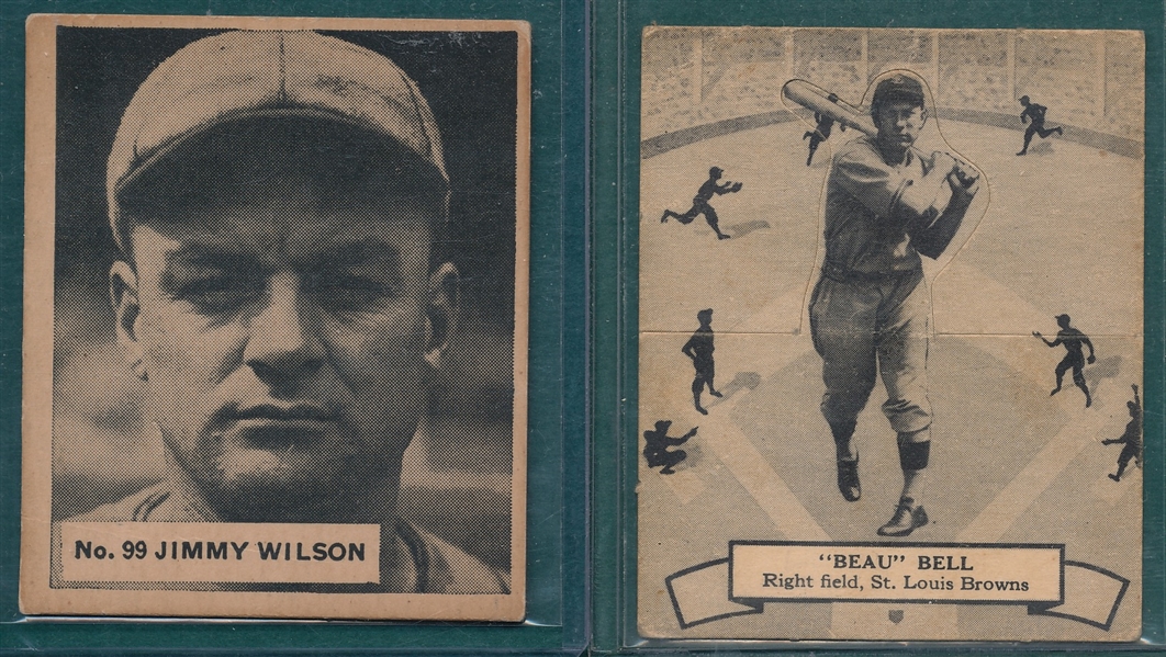 1936 WWG #99 Wilson & 1937 OPC #105 Bell, Lot of (2)