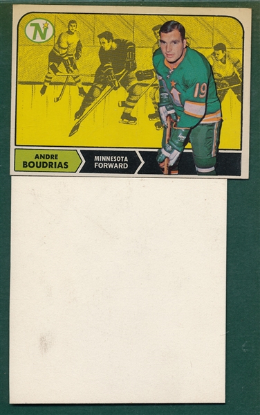 1971-78 Topps Football, Hockey & Basketball, Original Artwork Proofs, Lot of (4) 