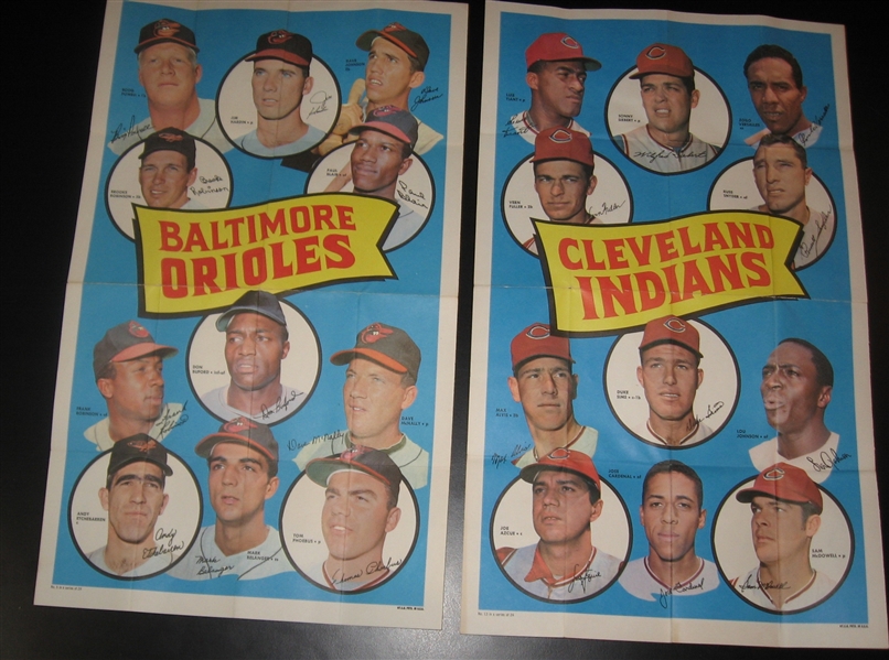 1969 Topps Team Posters Complete Set (24)