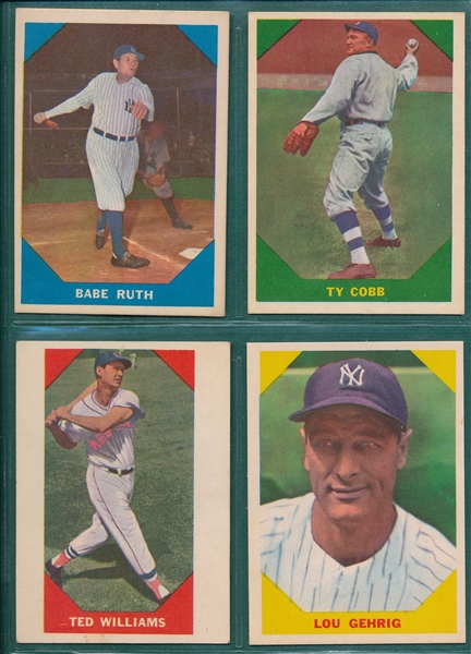 1960 Fleer Baseball Greats Partial Set (71/80)