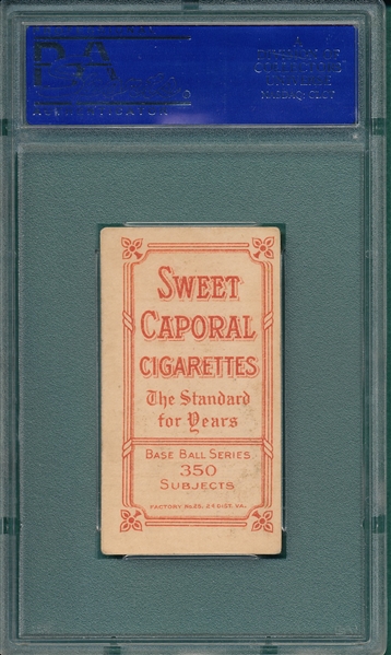 1909-1911 T206 Pelty, Vertical, Sweet Caporal Cigarettes PSA 4 *Factory 25*