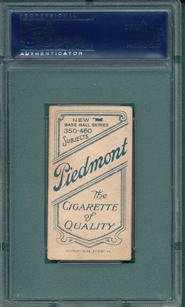 1909-1911 T206 Murray, Portrait, Piedmont Cigarettes PSA 4