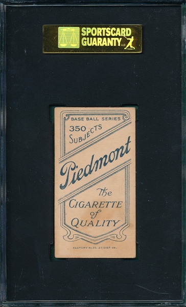 1909-1911 T206 Livingstone Piedmont Cigarettes SGC 50 