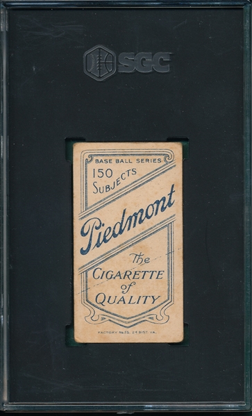 1909-1911 T206 Ames, Hands At Chest, Piedmont Cigarettes SGC 3