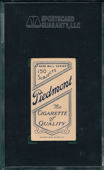 1909-1911 T206 Stone Piedmont Cigarettes SGC 50