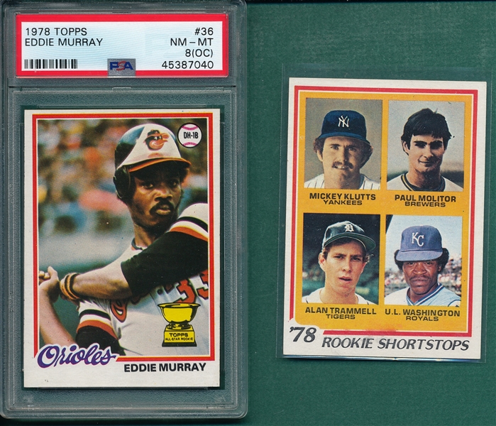 1978 Topps Baseball Complete Set (726) W/ Molitor, Morris & Murray, Rookies 
