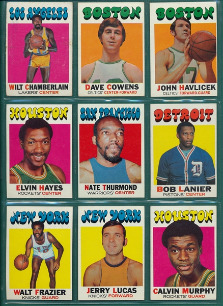 1971-79 Topps Basketball Lot of (81)  W/ Kareem, Dr. J & Chamberlain