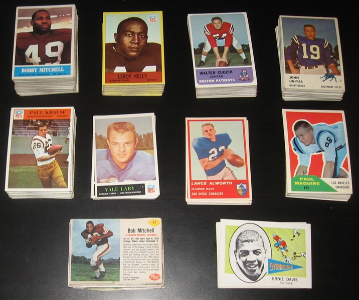 1964-67 Fleer & Philadelphia Football Lot of (370) W/ Unitas