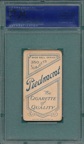 1909-1911 T206 Marquard, Portrait, Piedmont Cigarettes PSA 3 *Reverse Comma*