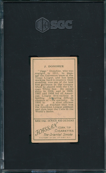 1911 T205 Donohue, Hassan Cigarettes, SGC 2.5