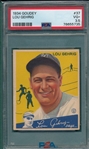 1934 Goudey #37 Lou Gehrig PSA 3.5 *Crease Free*