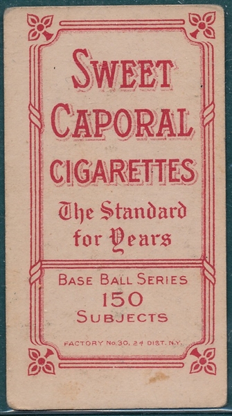1909-1911 T206 Parent Sweet Caporal Cigarettes 