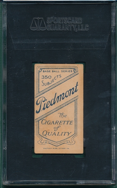 1909-1911 T206 Shaw Piedmont Cigarettes SGC 50 *350 Series*