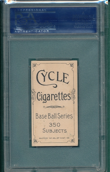 1909-1911 T206 Egan Cycle Cigarettes PSA 5