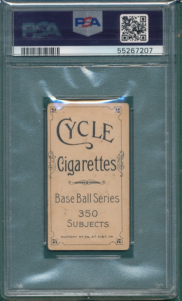 1909-1911 T206 O'Neil Cycle Cigarettes PSA 2.5