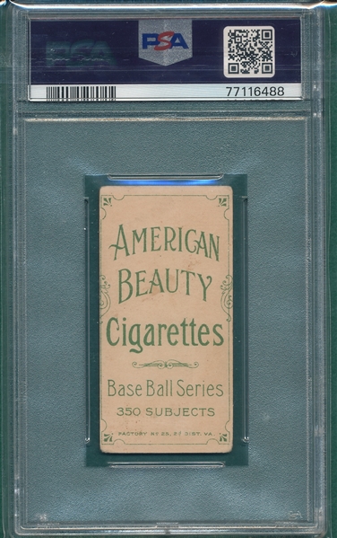 1909-1911 T206 McGinnity American Beauty Cigarettes PSA 2