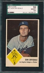 1963 Fleer #41 Don Drysdale SGC 92