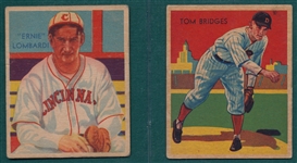 1934-36 Diamond Stars #5 Bridges & #36 Ernie Lombardi, Lot of (2)
