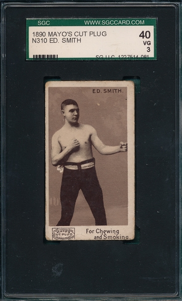 1890 N310 Ed Smith, Boxer, Mayo Cut Plug, SGC 40